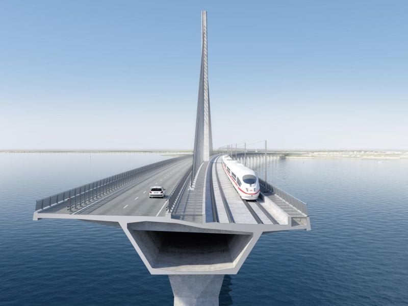 The new Storstrøm Bridge ; a 3.832 km road and railway link